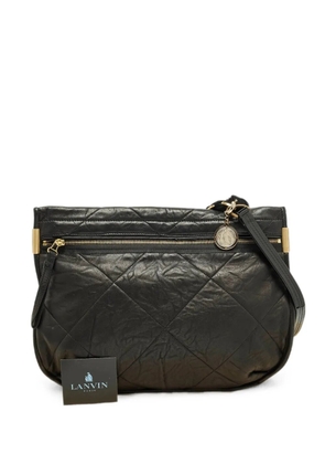 Lanvin Pre-Owned Amalia quilted-shoulder bag - Black