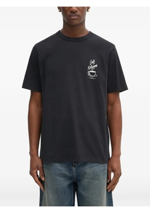 CAFÉ KITSUNÉ logo-print T-shirt - Black