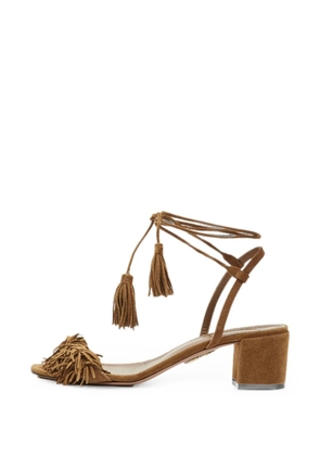 Aquazzura Wild Thing fringe sandals - Brown