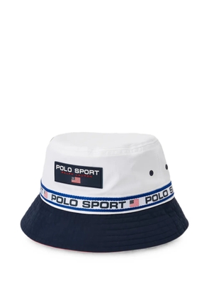 Polo Ralph Lauren logo-patch bucket hat - White