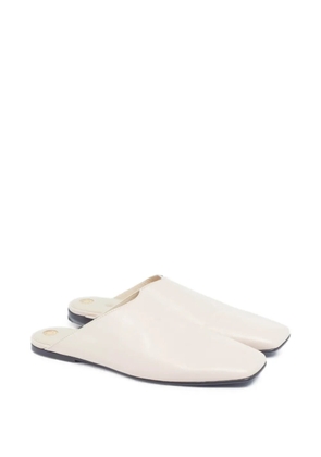 Loro Piana Pre-Owned Alba square-toe mules - White