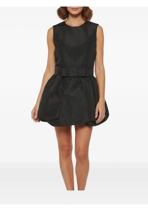 Red Valentino Vintage jacquard balloon skirt mini dress - Black