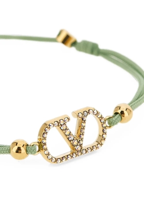 Valentino Garavani VLogo Signature crystal-embellished bracelet - Gold