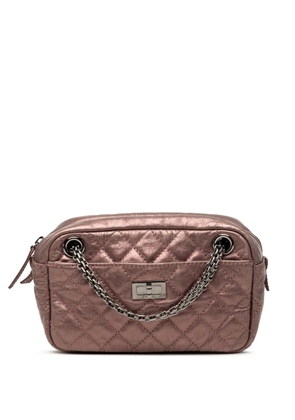 CHANEL Pre-Owned 2008-2009 Small Metallic Quilted Aged Calfskin Reissue Camera Bag shoulder bag - Pink