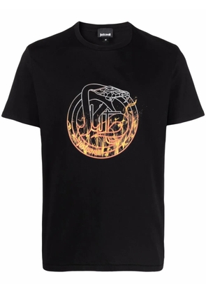 Just Cavalli graphic print T-shirt - Black