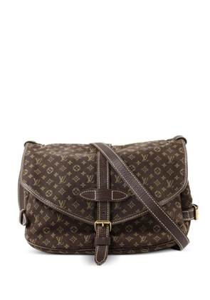 Louis Vuitton Pre-Owned Mini Lin Saumur 30 Monogram shoulder bag - Brown