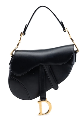 Christian Dior Pre-Owned 2018 Mini Smooth Calfskin Saddle Bag satchel - Black