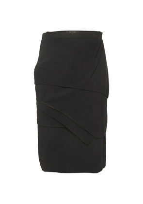 Etro Pre-Owned layered pencil skirt - Black