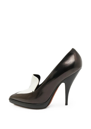 Celine Pre-Owned pointed-toe leather pumps - Black