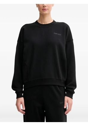 DKNY logo-print crew-neck sweatshirt - Black