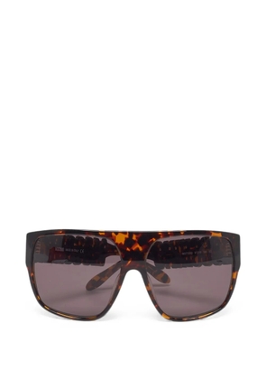 Moschino Pre-Owned MO771S02 Logo oversized sunglasses - Brown