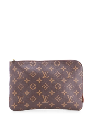 Louis Vuitton Pre-Owned Etui Voyage Pouch Monogram Canvas PM clutch bag - Brown