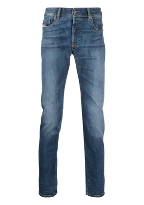 Diesel mid-rise straight leg jeans - Blue