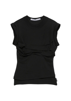 Alexander Wang twisted-detail T-shirt - Black