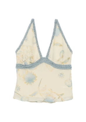 SIR. Cecile floral-print top - Yellow