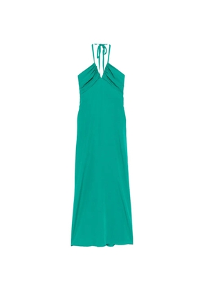 MOUTAKI V-neck bow-detail maxi dress - Green
