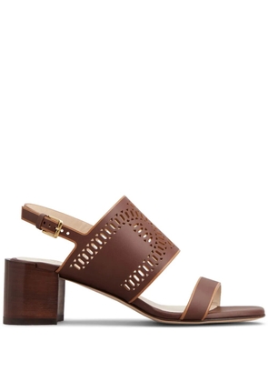 Tod's 55mm leather sandals - Brown