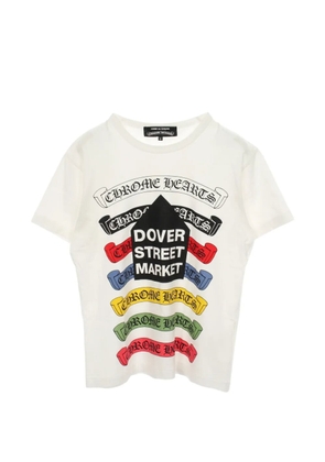 Comme Des Garçons Pre-Owned x Chrome Hearts x Dover Street Market 2000s logo-print T-shirt - White