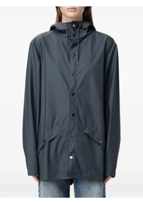 Rains hooded press-stud jacket - Grey