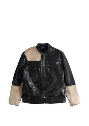 Enfants Riches Déprimés Nurse II panelled leather jacket - Black