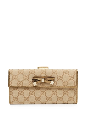 Gucci Pre-Owned Princy GG-pattern wallet - Neutrals