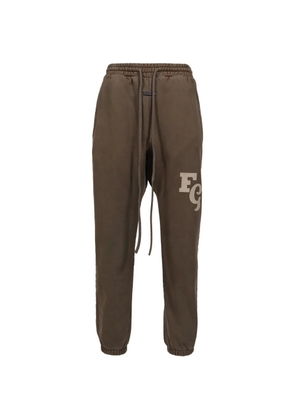 Fear Of God logo-print drawstring track pants - Brown