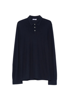 Gran Sasso long-sleeve polo shirt - Blue
