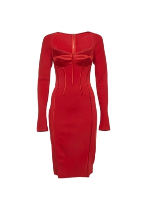 Dolce & Gabbana Pre-Owned corset-style satin midi dress - Red