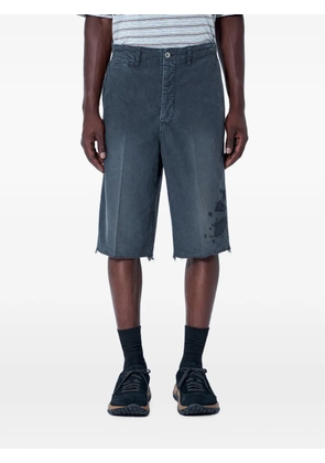 visvim distressed frayed-hem shorts - Grey