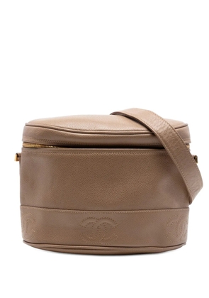 CHANEL Pre-Owned 1996-1997 Triple CC Caviar crossbody bag - Brown