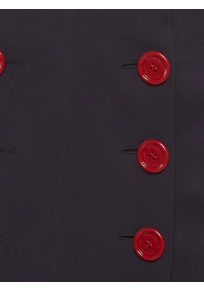 Burberry Pre-Owned button-detail mini skirt - Blue