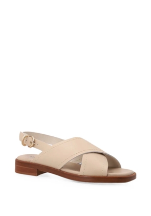 FRAU crossover-strap leather sandals - Neutrals