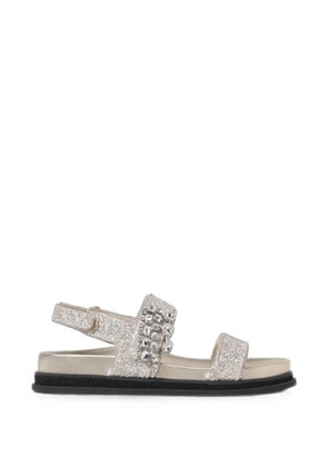 Jimmy Choo Verity crystal-embellished sandals - Silver