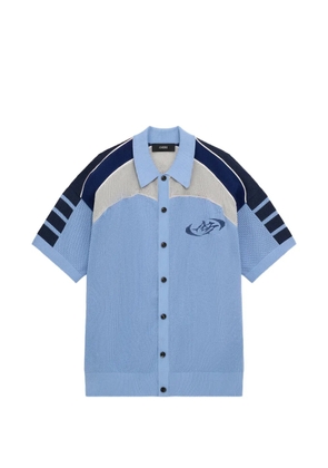 AMIRI crochet mesh sport shirt - Blue