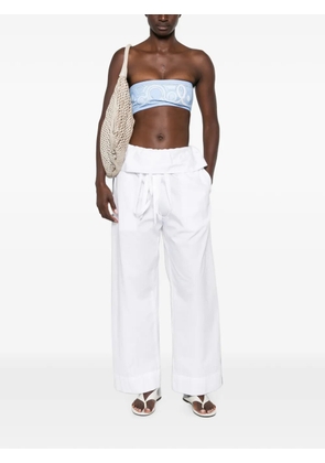 PUCCI geometric-pattern bandeau top - Blue