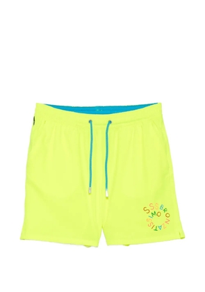 MC2 Saint Barth Comfort embroidered drawstring swim shorts - Yellow