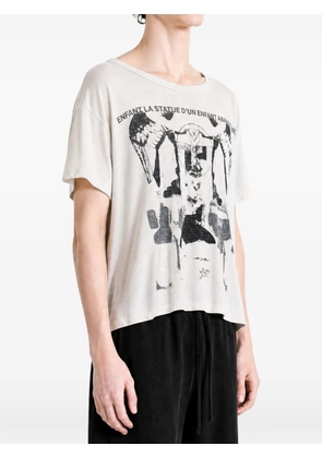 Enfants Riches Déprimés Nun Kicks Baby graphic-print T-shirt - White