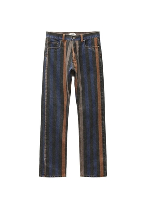 Versace striped straight jeans - Blue