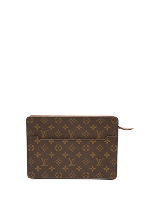 Louis Vuitton Pre-Owned 2001 Monogram Pochette Homme clutch bag - Brown