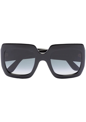 Gucci Eyewear Interlocking G oversize-frame sunglasses - Black
