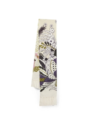 Valentino Garavani Pre-Owned Tropical World Arazzo print scarf - Neutrals