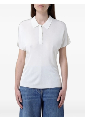 MeimeiJ batwing-sleeve polo shirt - White