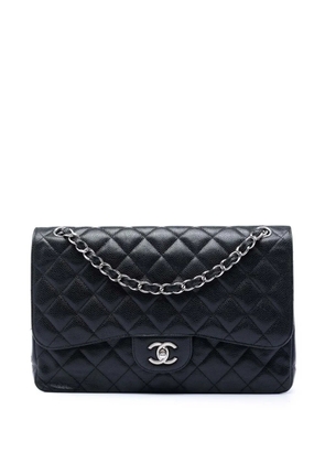 CHANEL Pre-Owned 2012-2013 Jumbo Classic Caviar Double Flap shoulder bag - Black