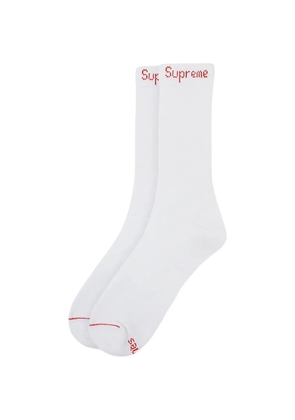 Supreme x Hanes logo socks - White