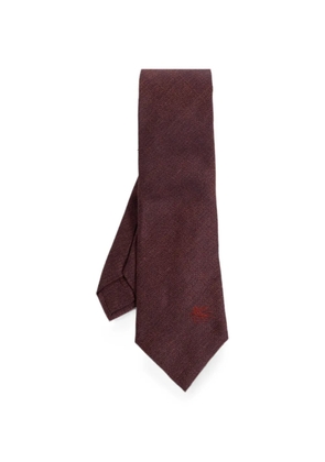 ETRO Pegaso-embroidered silk tie