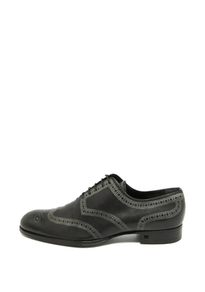 Louis Vuitton Pre-Owned Wing Tips leather Oxford shoes - Black