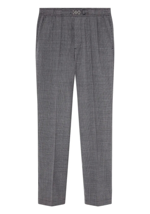 Versace houndstooth-pattern wool trousers - Grey
