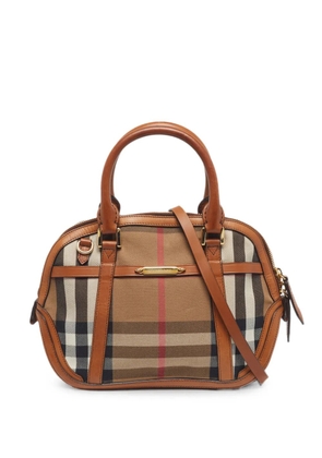 Burberry Pre-Owned Orchard House Check tote bag - Brown