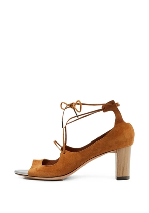 Jimmy Choo Pre-Owned Verie lace-up heeled pumps - Brown