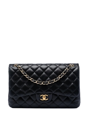 CHANEL Pre-Owned 2014 Jumbo Classic Lambskin Double Flap shoulder bag - Black